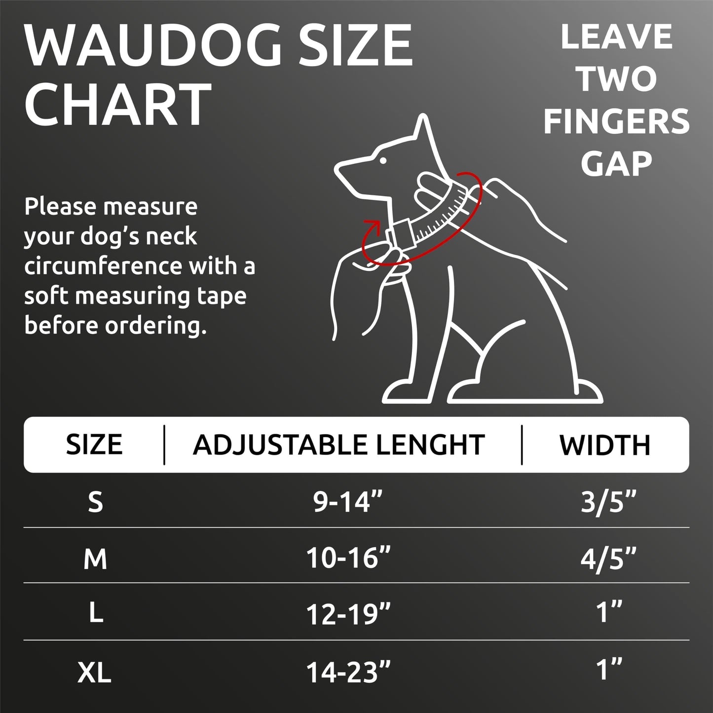 WAUDOG Reflective Cotton Dog Collar Eco Friendly Alt to Nylon Collar for Small Medium and Large Dogs Pet Collar with QR ID Tag Puppy Collar for Large Breed Dogs Adjustable Male Female Dog Collar