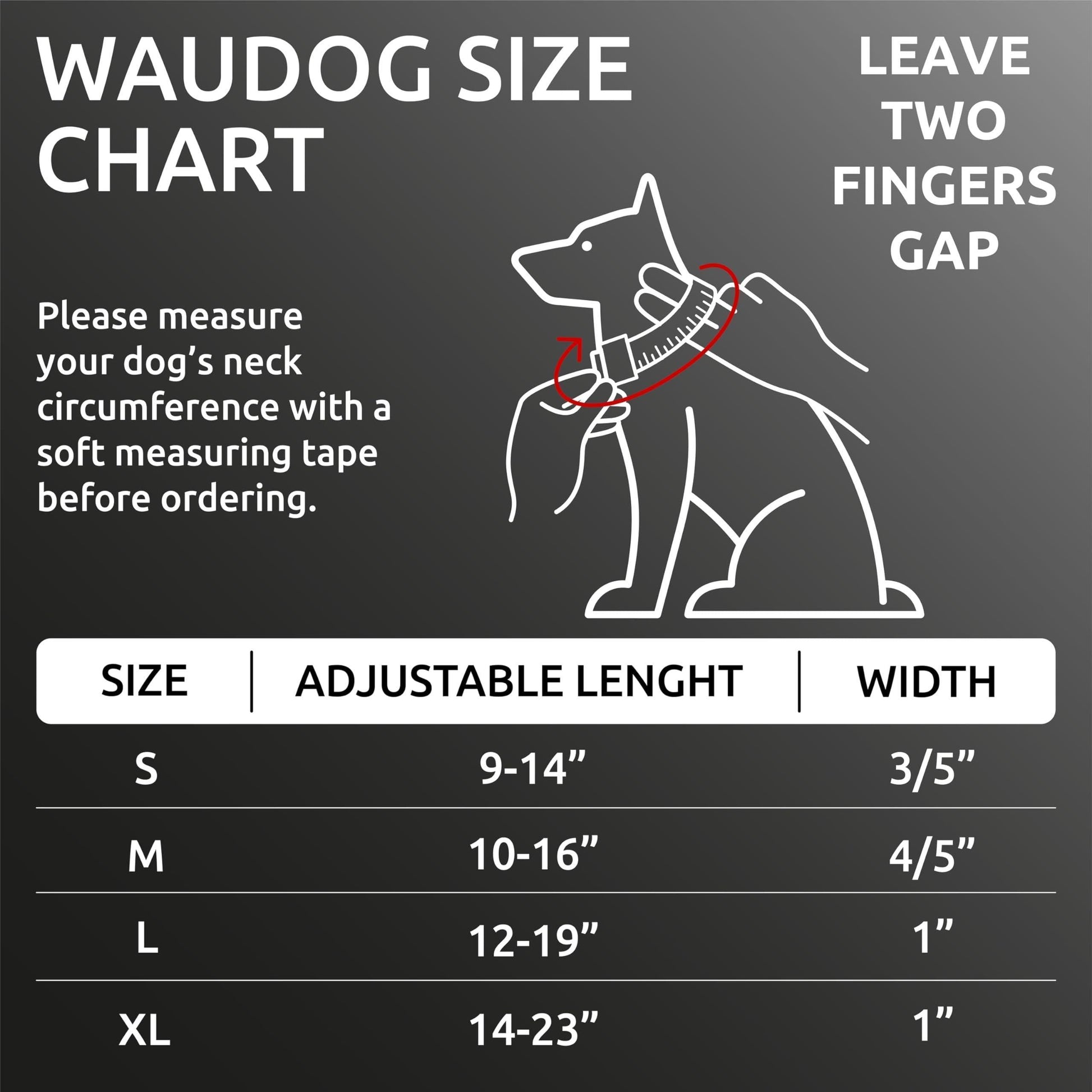 WAUDOG Reflective Cotton Dog Collar Eco Friendly Alt to Nylon Collar for Small Medium and Large Dogs Pet Collar with QR ID Tag Puppy Collar for Large Breed Dogs Adjustable Male Female Dog Collar
